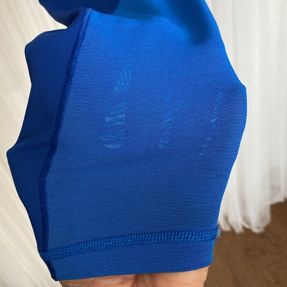 Adidas X Ivy Park cobalt, leggings tight rodeo mesh panel high waist, size M - Picture 6 of 17